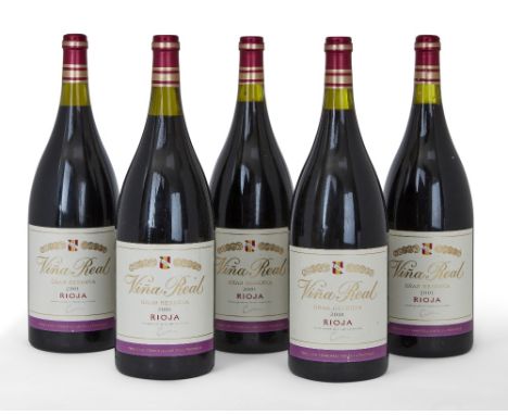 2001 CVNE Vina Real, Rioja Alavesa, Spain, five magnum bottles (5)  Fill levels between 2cm and 3cm below capsule, labels ove