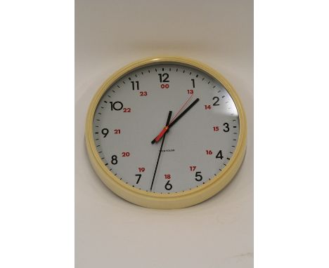 A Westclox circular wall clock, 33cm dia.