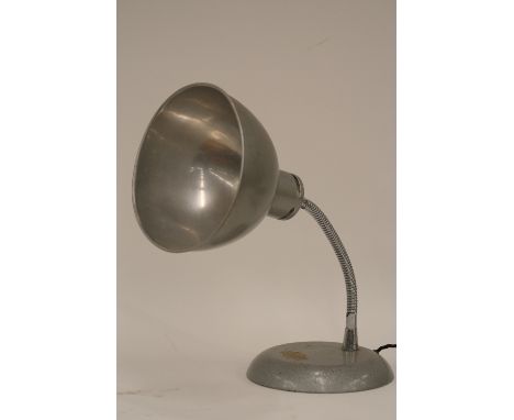 Stephen Glover, infa red and radiant health lamp, converted to table lamp, 49.5cm fully adjusted