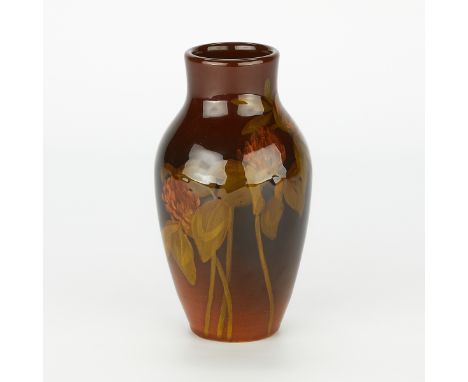 Edith Noonan (American, 1881-1978) for Rookwood Pottery, United States. Studio pottery vase decorated with thistles or flower