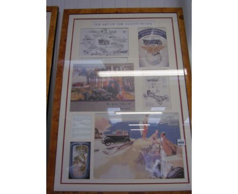 "The Art of the Austin Seven" framed limited edition print No. 105/1000