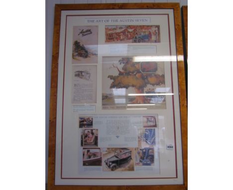 "The Art of the Austin Seven" framed limited edition print No. 139/1000