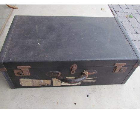A vintage car trunk 