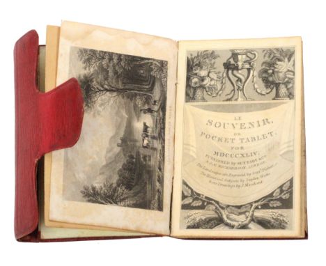 A lady's printed pocket book - Le Souvenir or Pocket Tablet for (1841), published by Suttaby and Co and J.M. Richardson, Lond