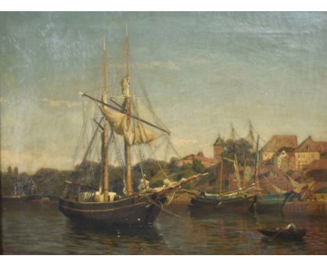 {Julius Ludwig Friedrich Runge. 1843 Röbel/Müritz - 1922 Lindau.} Sign. und 1878 dat. Ortsbez. Carlsruhe. Verso Ausstellungse