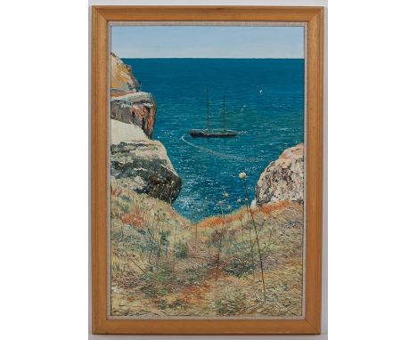 CONTEMPORARY BRITISH SCHOOL,
CONDOR DE VILAMOURA, ALGARVE
oil on board, signed 'K. TAYLOR'
90cm x 59.5cm
Framed
Note:  The Co