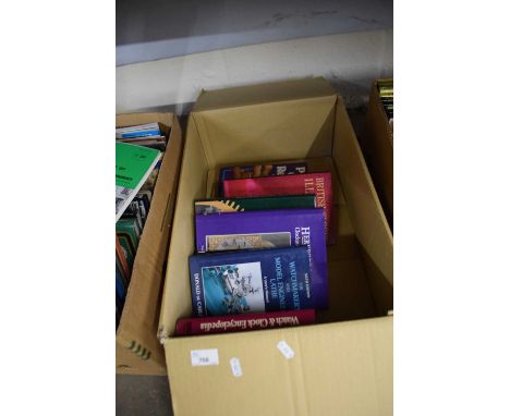 Box of books, watch and clock maker interest
