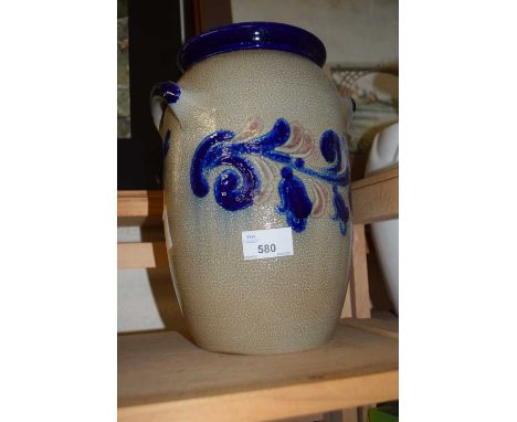 Goebel salt glazed vase, approx 29cm high