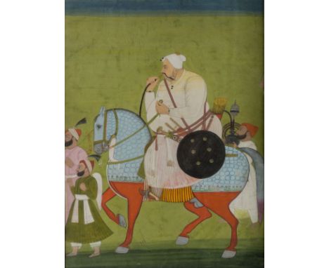  Equestrian portrait of a nobleman (Thakur)India, Marwar, early 19th century Cm 23,00 x 32,00 22.00 % buyer's premium on the 