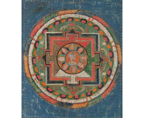  Kapala-hevajra MandalaTibet, 17th century Cm 41,00 x 47,00 22.00 % buyer's premium on the hammer priceVAT margin scheme, VAT