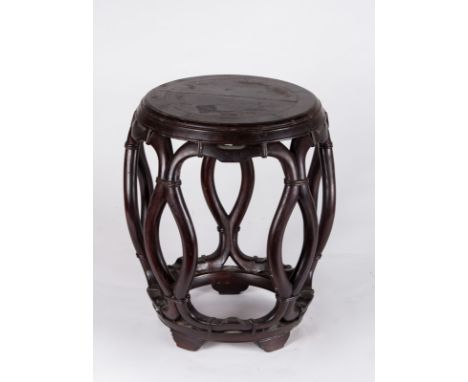  An hongmu wooden stool China, Qing dynasty, 19th century Cm 36,00 x 49,00 22.00 % buyer's premium on the hammer priceVAT mar