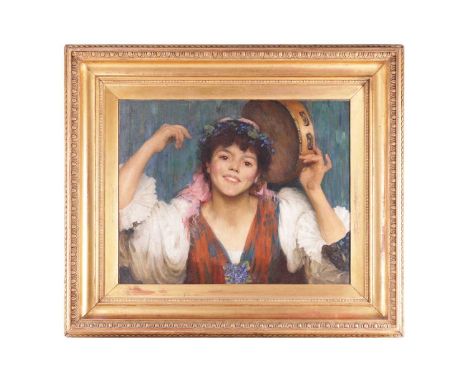 Leonard Watts (1871 - 1951), 'Feniculi Fenicula', initialled 'W.' (upper left), labels on the reverse, oil on canvas, 50 x 63