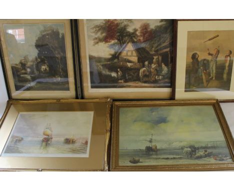 Will Henderson (after Turner) lithograph of Venice, artists proof, signed in pencil 58cm x 46cm, pair of lithographic prints 