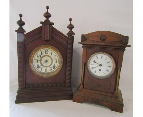 Ansonia mantel clock and one other mantel clock marked 9154&nbsp;