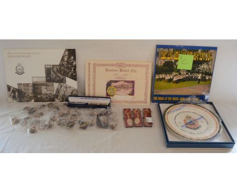 2 folders of re-printed historical photos of Royal Hong Kong Police, 2 folders of re-prints of Kowloon Walled City 1843 - 199