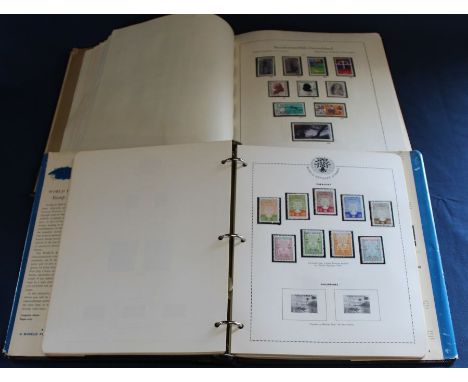 German stamp album (Deutschland Zonemarken) 1960s / 70s &amp; World Refugee album of stamps / First Day Covers