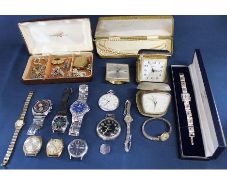 Selection of gents wristwatches including Zeitner, Sicura, Talis, LEP, Brooks &amp; Bentley silver footprints watch, Girls Fr