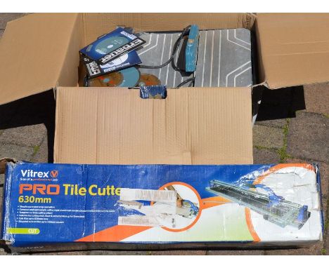 Erbauer 750w tile cutter &amp; a Virtrex Pro tile cutter&nbsp;