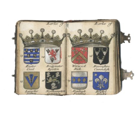 HERALDRYGroup of 5 manuscript volumes with numerous hand-painted armorials, comprising: 'The Armes Crestes (Names &amp; Highe