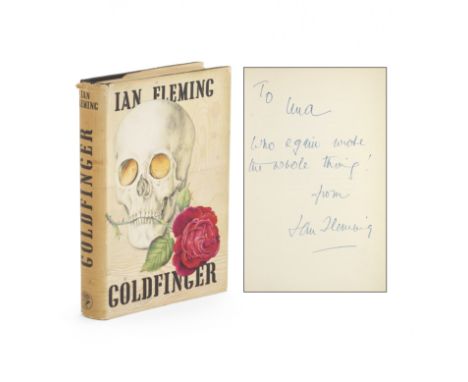 FLEMING (IAN)Goldfinger, FIRST EDITION, AUTHOR'S PRESENTATION COPY, inscribed 'To Una, who again wrote the whole thing! from 