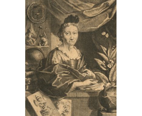 MERIAN (MARIA SIBYLLA)Erucarum ortus, alimentum et paradoxa metamorphosis,  engraved allegorical frontispiece by and after Si