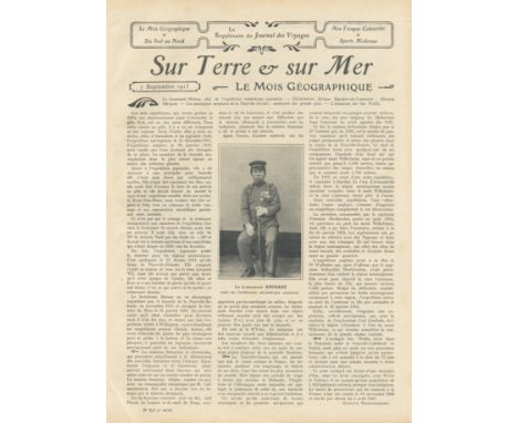 POLAR - JAPANESE ANTARCTIC EXPEDITION 1910-1912Journal des Voyages, No. 875 [including a report on the Japanese Expedition], 