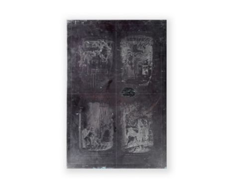 [DICKENS (CHARLES)]HEATH (WILLIAM) Original copperplate for a series of four etchings used in 'Pickwickian Illustrations',  t