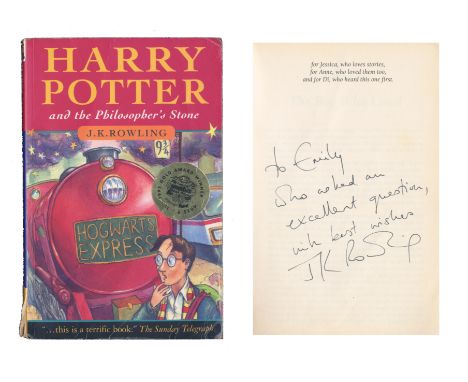 ROWLING (J.K.)Harry Potter and the Philosopher's Stone, fifteenth impression of the paperback edition, INSCRIBED BY THE AUTHO