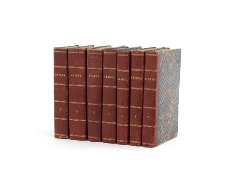 GREECE - LANGUAGEAtakta, 5 vol. bound in 7 (as published), FIRST EDITION,  text in Greek (excepting final index volume in Gre