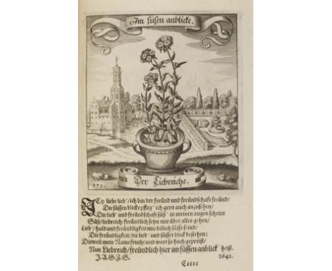 [MERIAN (MATTHIAS)][LUDWIG I, PRINCE OF ANHALT-KOTHEN] Der fruchtbringenden Gesellschaft nahmen, vorhaben Gemälde und Wörter,
