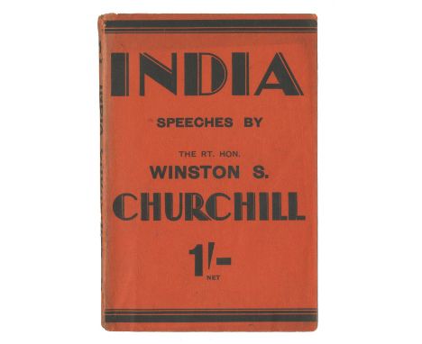 CHURCHILL (WINSTON)India. Speeches and an Introduction,  first paperback edition in book form (published simultaneously with 