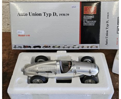 An Auto Union Typ d, 1938/39 1:18 scale metal die cast model, case, certificate. 