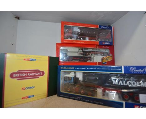 A group of five boxed model commercial vehicles including Malcolm and Reid's (Corgi limited edition) etc