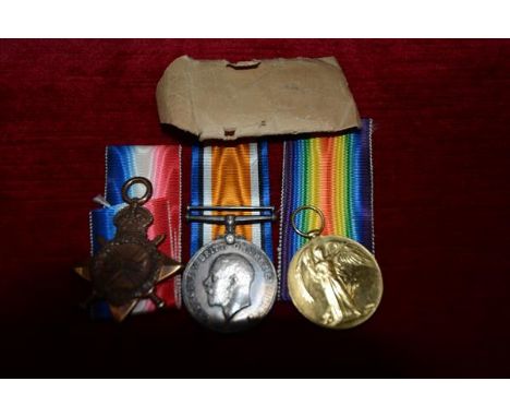 A World War I medal group to M2 - 076225, Pte. L. Holmes, Army Service Corps, comprising the 14-15 Star, War Medal and the Vi