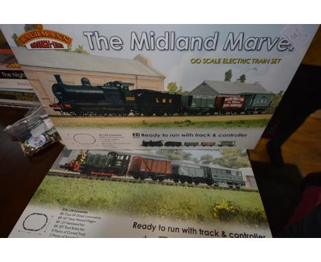 Two Bachmann  model rail boxed sets, The Midland Marvel OO gauge and The Depot Master Graham Farish N Scale. (2)