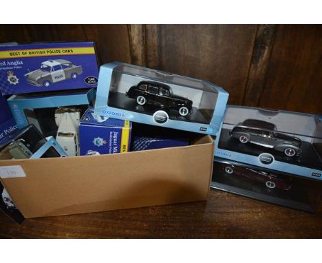 A group of model vehicles including Oxford Automobile Company diecast models, boxed, three Corgi Royal Mail Millenium Collect