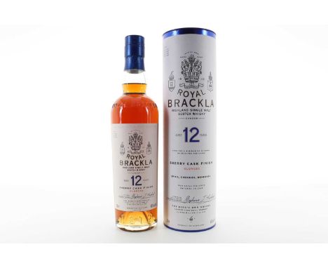 ROYAL BRACKLA 12 YEAR OLD OLOROSO FINISH HIGHLAND SINGLE MALT 46% ABV / 70clThis stunning new bottle design encases a rich an