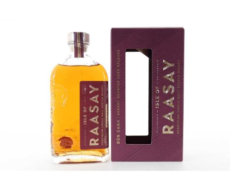 RAASAY DUN CANA ISLAND SINGLE MALT  Matured in Oloroso and Pedro Ximenez Sherry Quarter Casks.52% ABV / 70cl  Introducing Dùn
