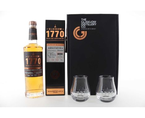 GLASGOW DISTILLERY '1770' 2018 BORDEAUX CASK #18/975 LOWLAND SINGLE MALT  Celebrating 35 years of Princes Square.Distilled: 0