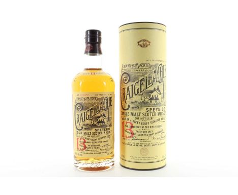 CRAIGELLACHIE 13 YEAR OLD SPEYSIDE SINGLE MALT 46% ABV / 70clOne of the three official Craigellachie bottlings released in 20