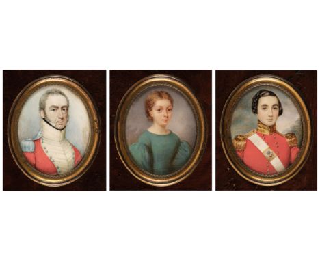 * Attributed to Cornelius Beris Durham (1809-1884). Major Robert Martin (circa 1782-1855), late of the Ceylon Rifles, 1827, f