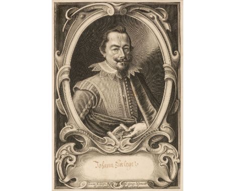 * Kilian (Lucas, 1579-1637). Portrait of Johann Fürleger, 1626, engraving on laid paper, with castle watermark, printed inscr