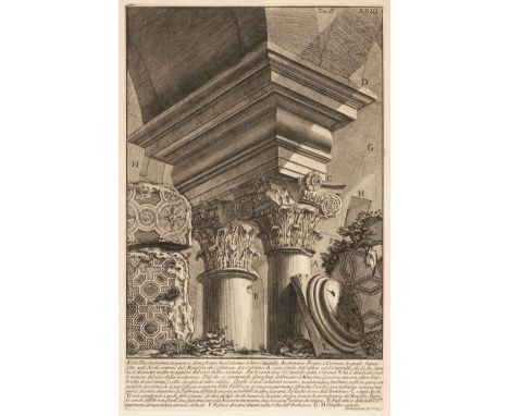 * Piranesi (Giovanni Battista, 1720-1778). Due Colonne co'loro Capitelli, Architrave, Fregio, e Cornice (from Le Antichità Ro