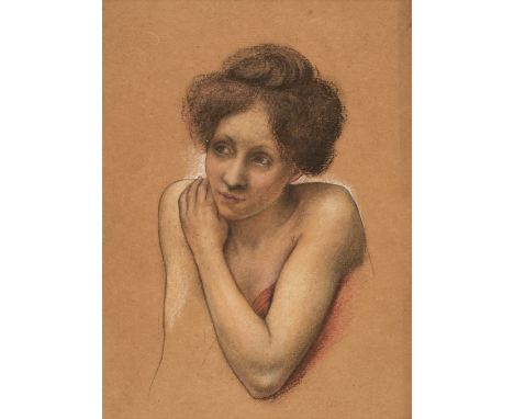 * De Morgan (Evelyn, 1855-1919). Rosamund, a study for Queen Eleanor and the Fair Rosamund, circa 1901-1902, coloured chalks 