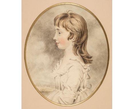 * Rodbard (H., late 18th-early 19th century). Anne Sarah Rodbard, 1803, watercolour with coloured chalks on paper, heightened