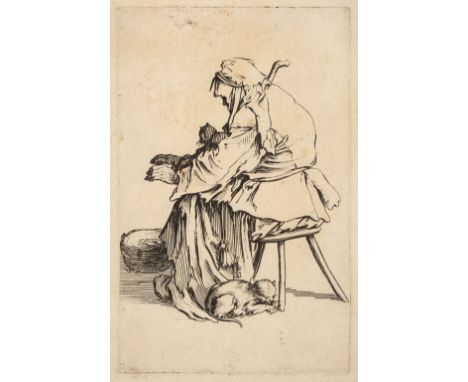 * Callot (Jacques, 1592-1635). The Old Woman with the Cats, from the series The Beggars (Les Gueux), circa 1622-23, etching o