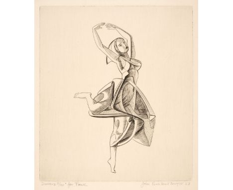 AR* Buckland Wright (John, 1897-1954). Dancer II, 1953, etching on wove paper, one of 40 editioned impressions, signed in pen