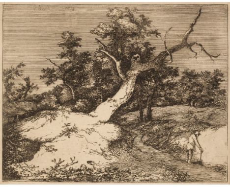 * Crome (John, 1768-1821). Road by a Stricken Oak, 1813, etching on laid paper, from the portfolio titled Thirty-One Original
