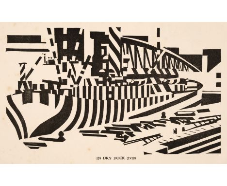 * Wadsworth (Edward, 1889-1949). Modern Woodcutters 4, London: Herbert Furst, The Little Art Rooms, April 1921, 12 (of 14) bl