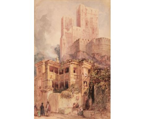 * British School. The Vermillion Towers, Granada, circa 1835-1840, fine watercolour heightened with white and gum arabic on w